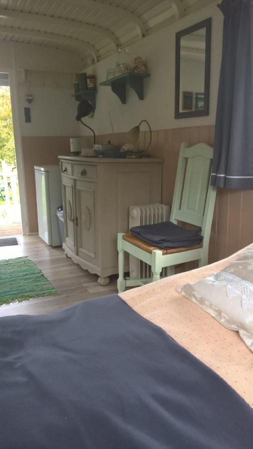Pipowagen Elsebein Groningen Westerwolde Unieke Ligging Met Eigen Tuin En Vrij Uitzicht Over Veld Naar Natuurgebied Onstwedde Exteriör bild
