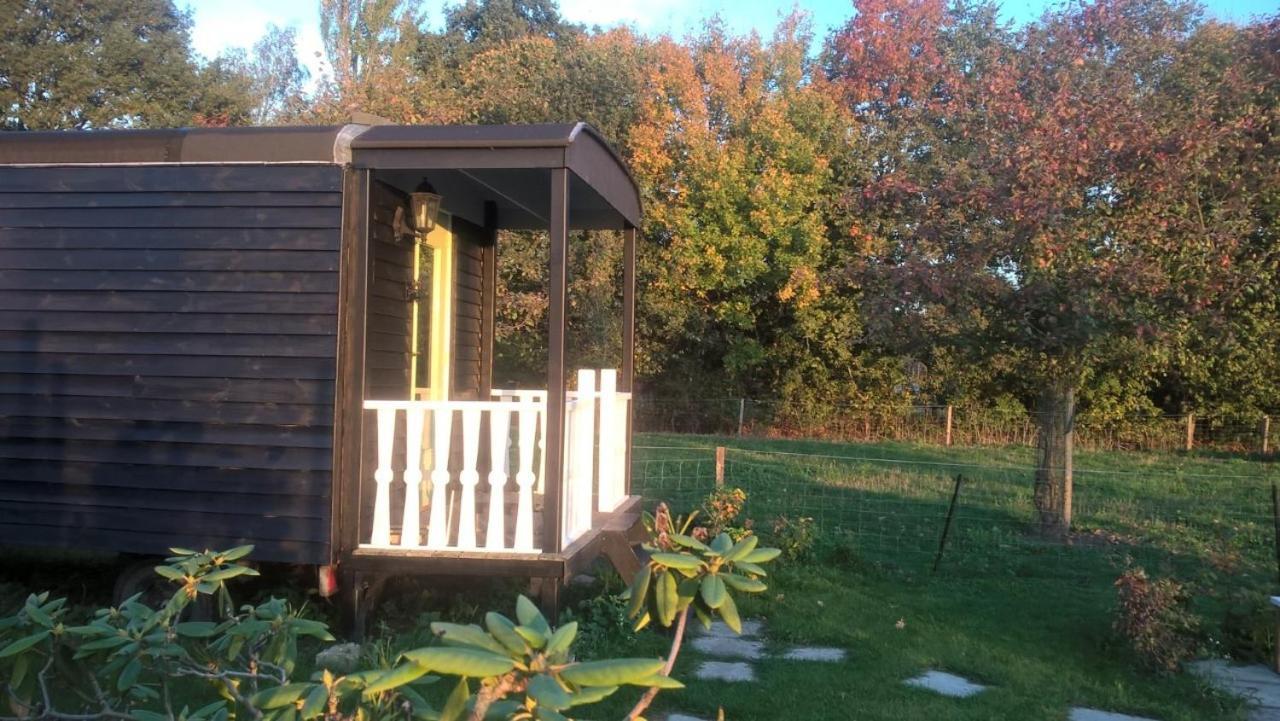 Pipowagen Elsebein Groningen Westerwolde Unieke Ligging Met Eigen Tuin En Vrij Uitzicht Over Veld Naar Natuurgebied Onstwedde Exteriör bild